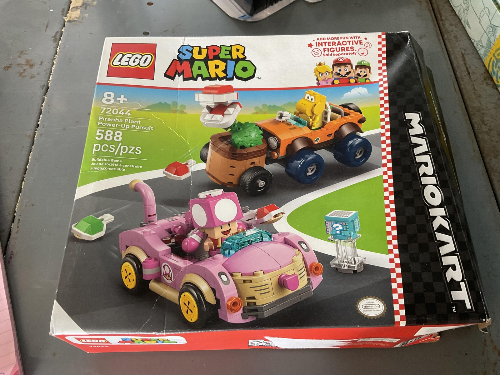 LEGO Super Mario Kart Piranha Plant Power-Up Pursuit 72044 588pcs 8+ Set New.