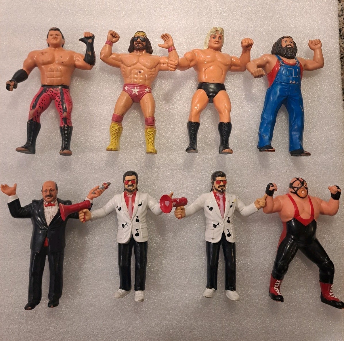 Vintage LJN WWF Wrestling Superstars Lot of 8 Mean Jean Jimmy Hart Vader 1985 Vintage LJN WWF Wrestling Superstars Lot of 8 Mean Jean Jimmy Hart Vader 1985