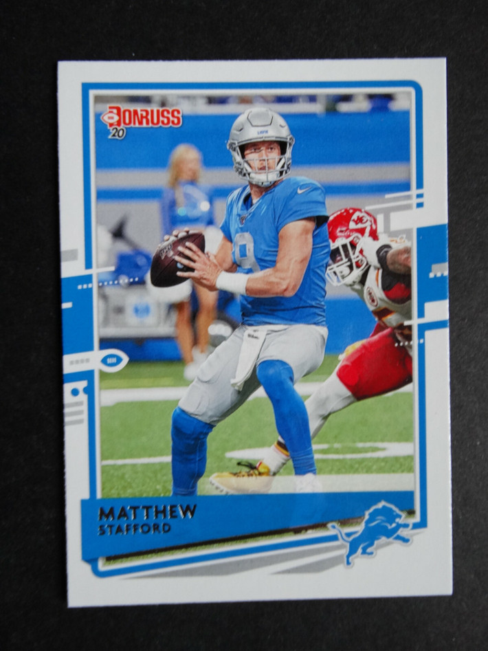 2020 Panini Donruss #96 Matthew Stafford Detroit Lions Football Card 2020 Panini Donruss #96 Matthew Stafford Detroit Lions Football Card