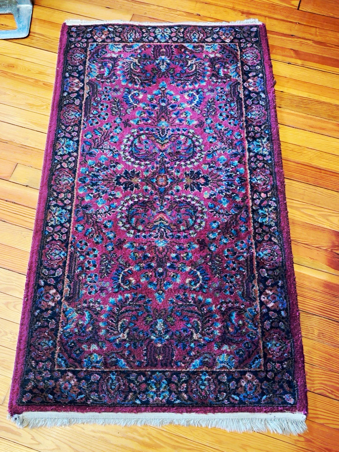 Vintage Karastan Sarouk 703 Wool Rug 3x5 Red Persian Style USA Made 4 identical