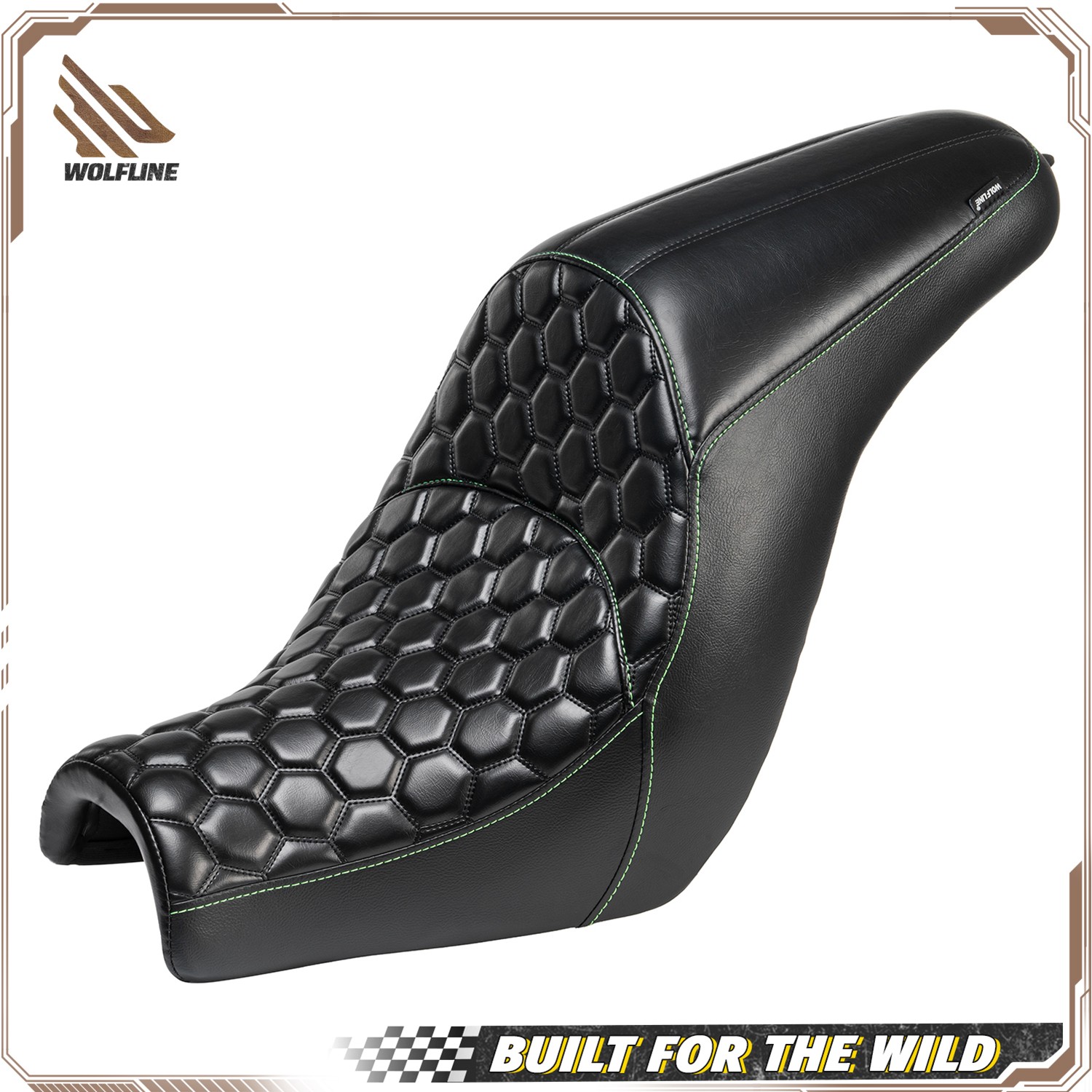 WOLFLINE Dual Seat for Kawasaki Vulcan S EN VN650 2015-2026 Comfort Honeycomb