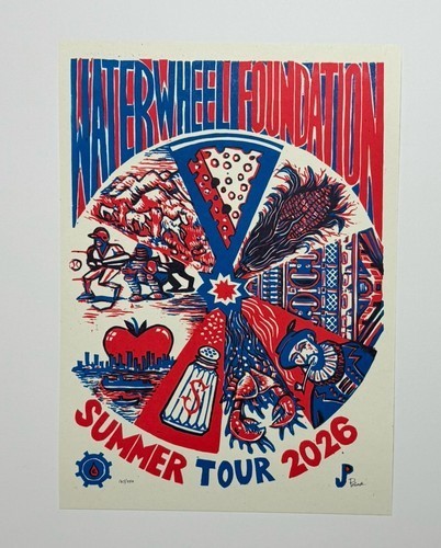 Phish Poster Madison Square Garden MSG NYC 2026 Jim Pollock S/N X/250 WaterWheel Phish Poster Madison Square Garden MSG NYC 2026 Jim Pollock S/N X/250 WaterWheel