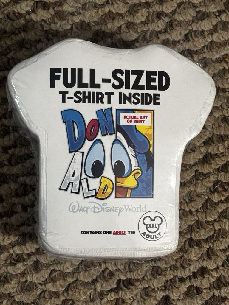 NEW Vintage Walt Disney World Donald Duck Graphic T-Shirt Adult's 2XL White NEW NEW Vintage Walt Disney World Donald Duck Graphic T-Shirt Adult's 2XL White NEW