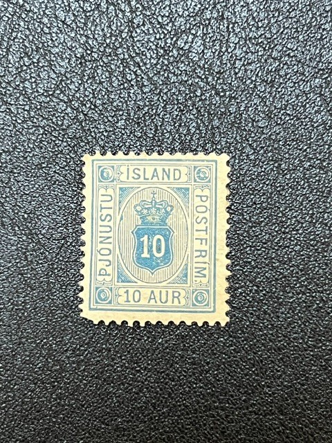 Iceland 1884 Back of Book #O6 Mint H LE534