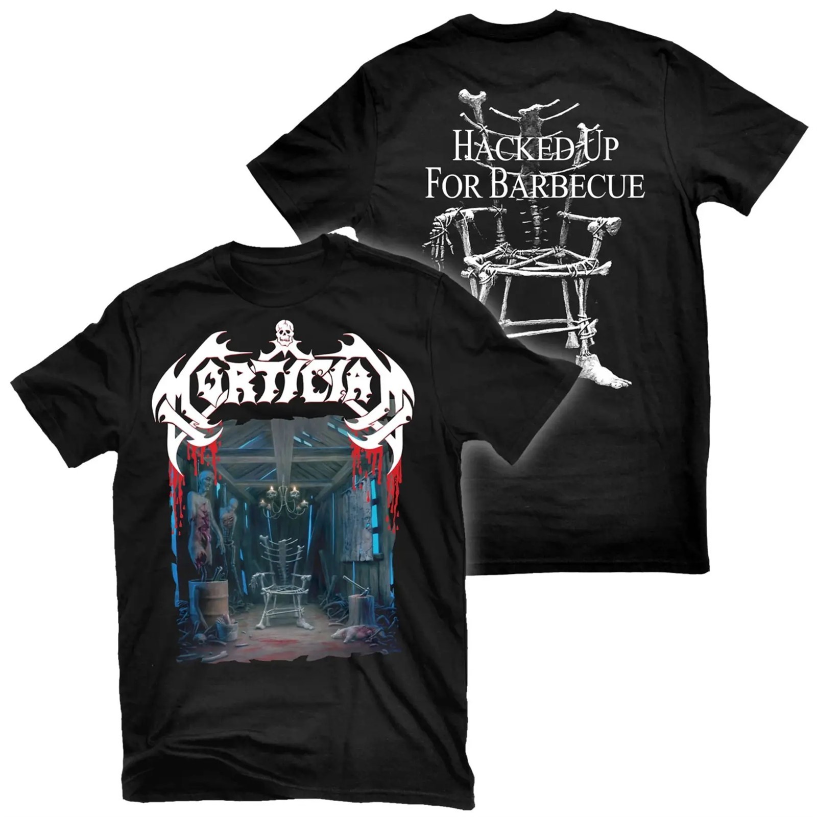 MORTICIAN cd cv HACKED UP FOR BARBECUE Official SHIRT XL New chainsaw bloodbath