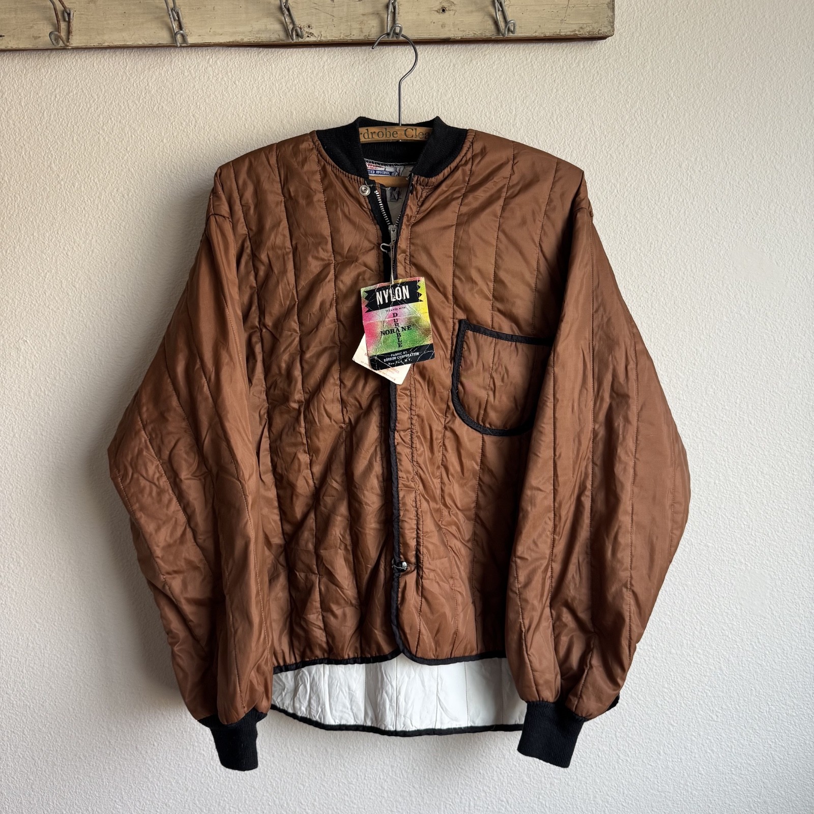 1960s Ice Wear NY Deadstock Quilted Thermal Jacket Large