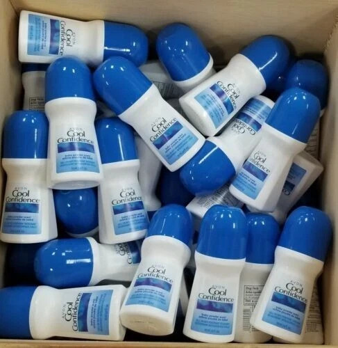 25-AVON COOL CONFIDENCE BABY POWDER SCENT ROLL-ON ANTIPERSPIRANT DEODORANT 2.6