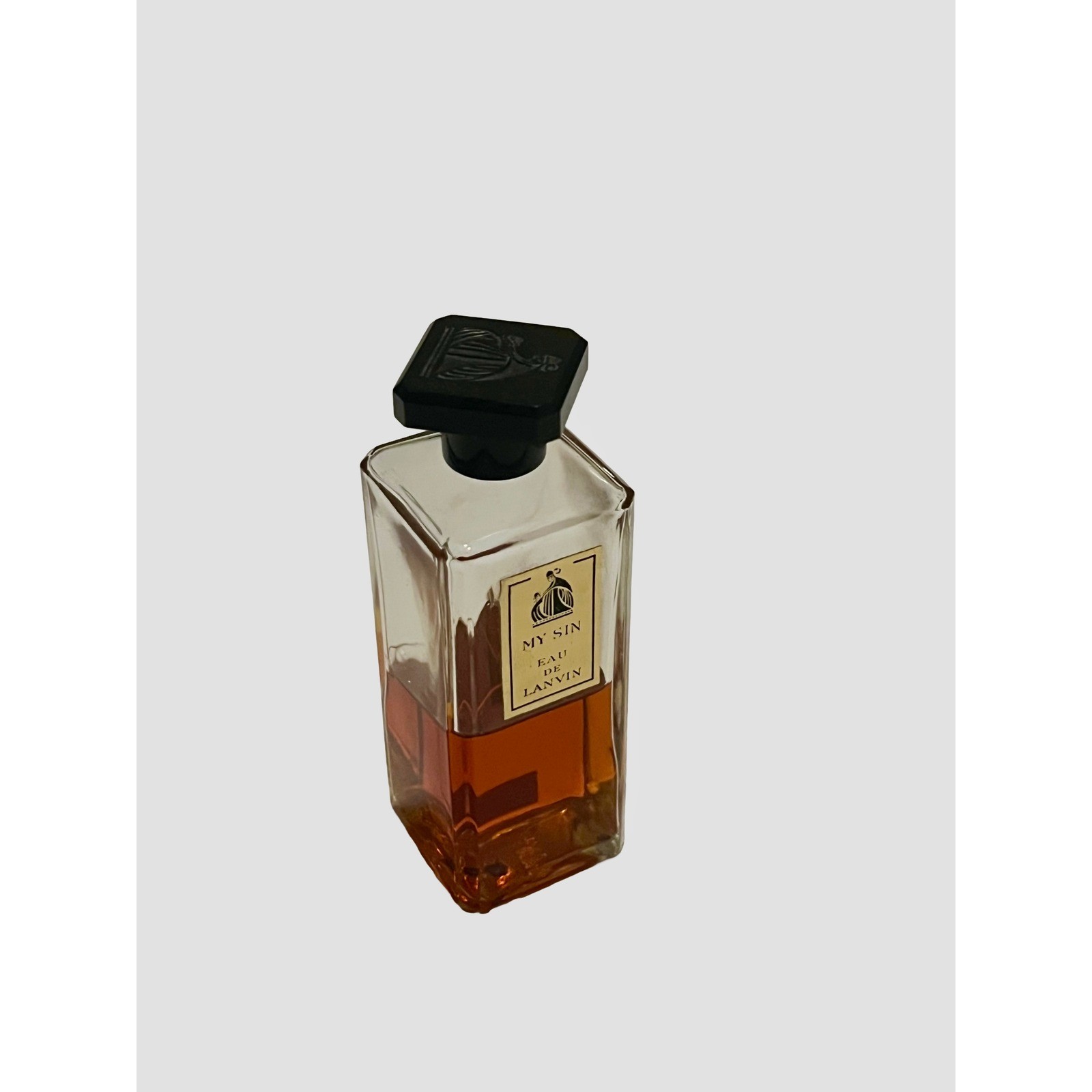 Vintage My Sin Eau de Lanvin Paris Perfume Splash Bottle 4.75 Inch