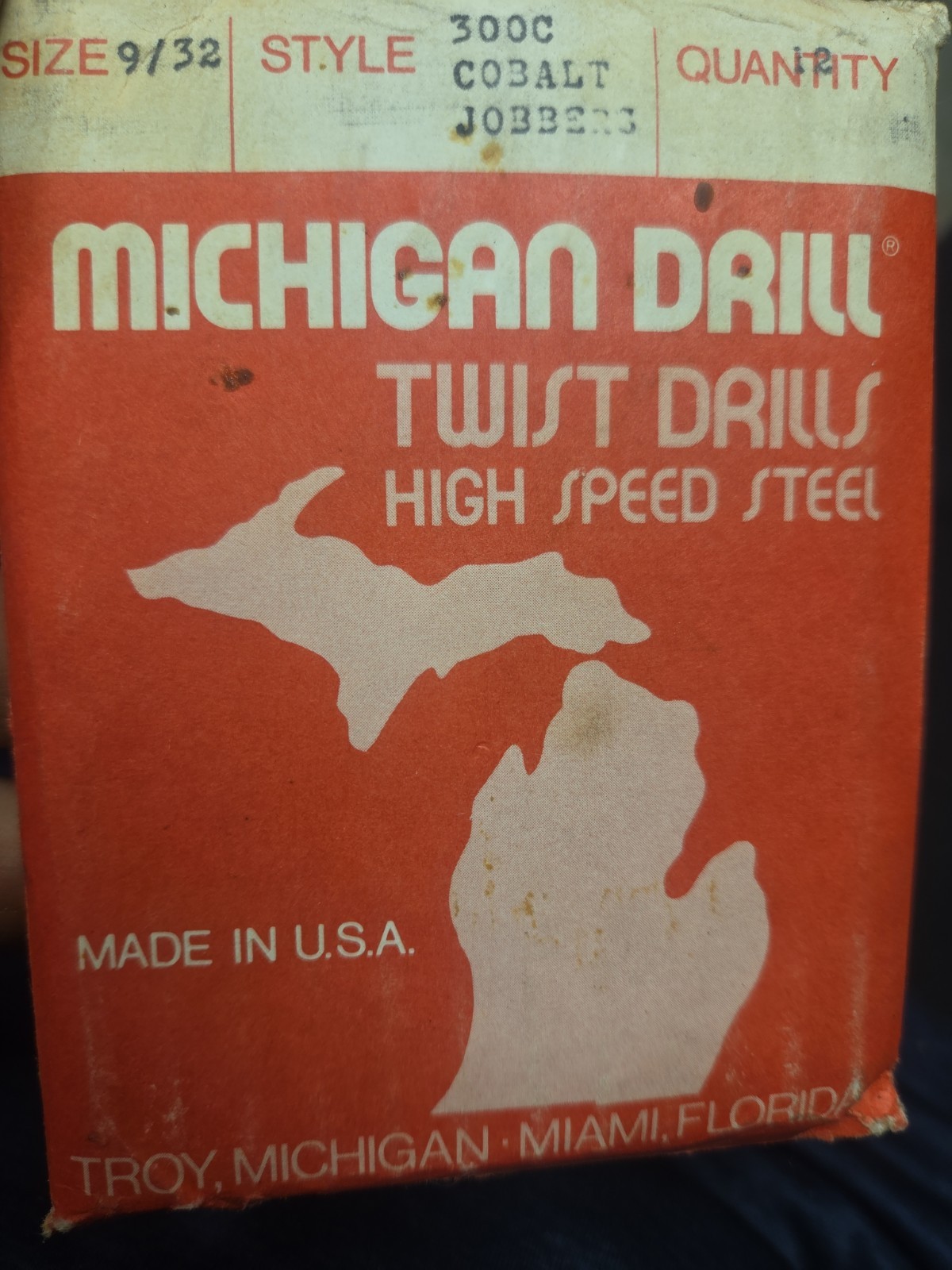 NEW 12 Piece Michigan Drill ,9/32