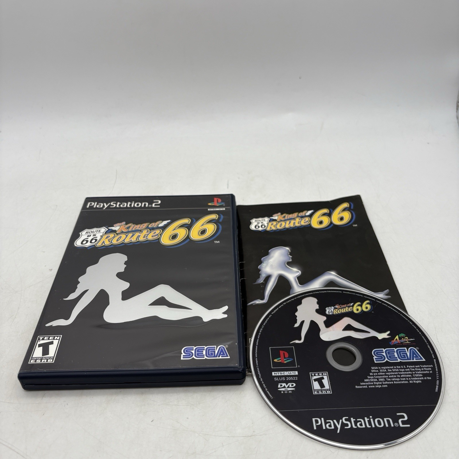 King of Route 66 Sony PlayStation 2 PS2 Complete w/ Manual CIB Tested