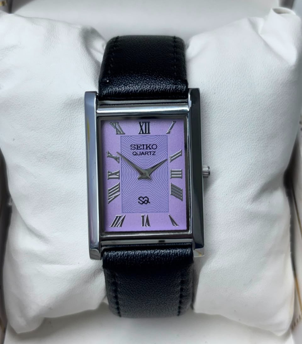 Vintage Refurbished Seiko Slim Tank Quartz Japan Men\'s Wrist Watch