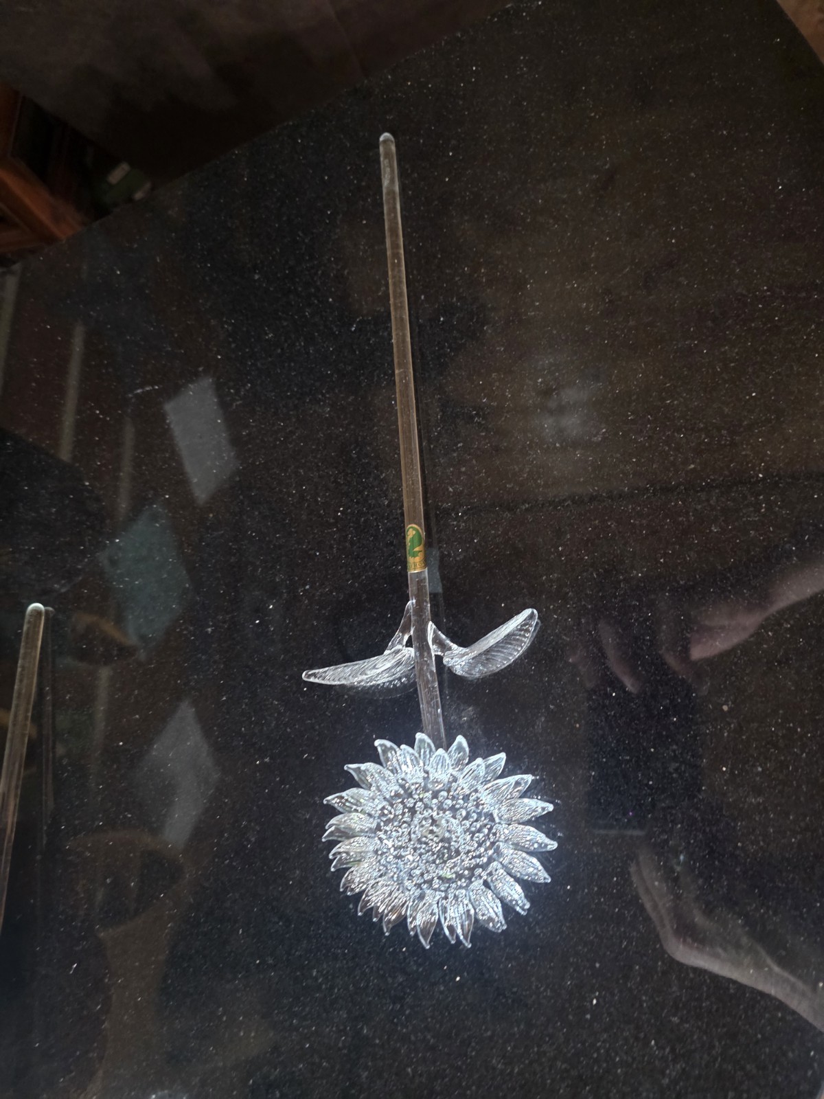 Waterford Fleurology Crystal Sunflower Clear Manufacturered 2010 retired 2019