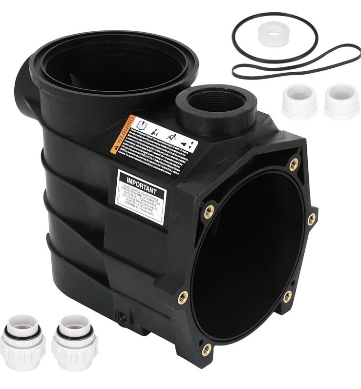 Pump Housing and Strainer W/ Drain Plugs Threaded Style for Hayward Super II