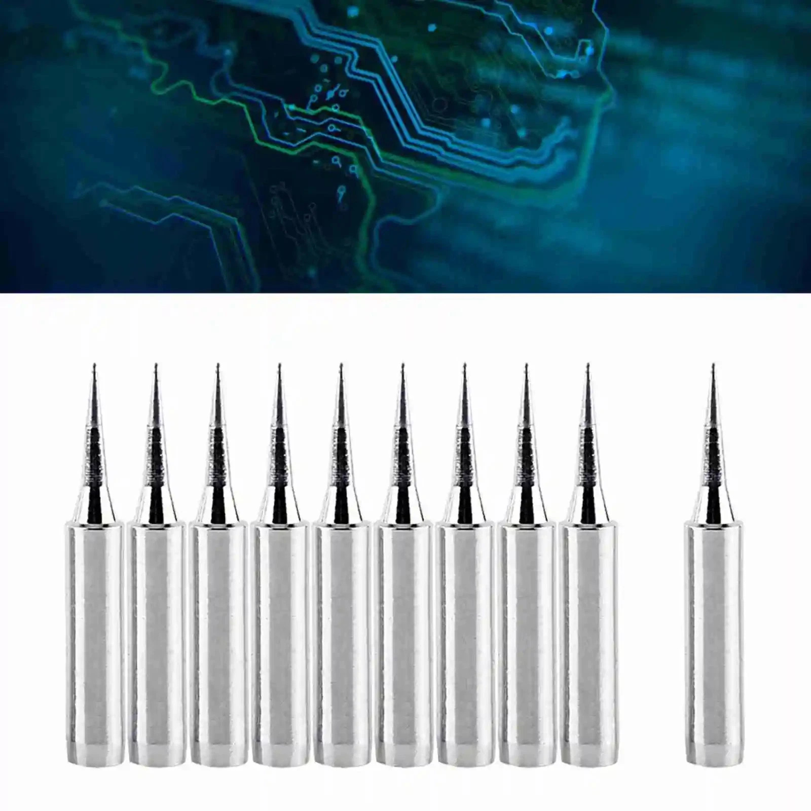 New 10Pcs 900M-T-IS Soldering Iron Tips, Welding Replacement Solder Station Tips