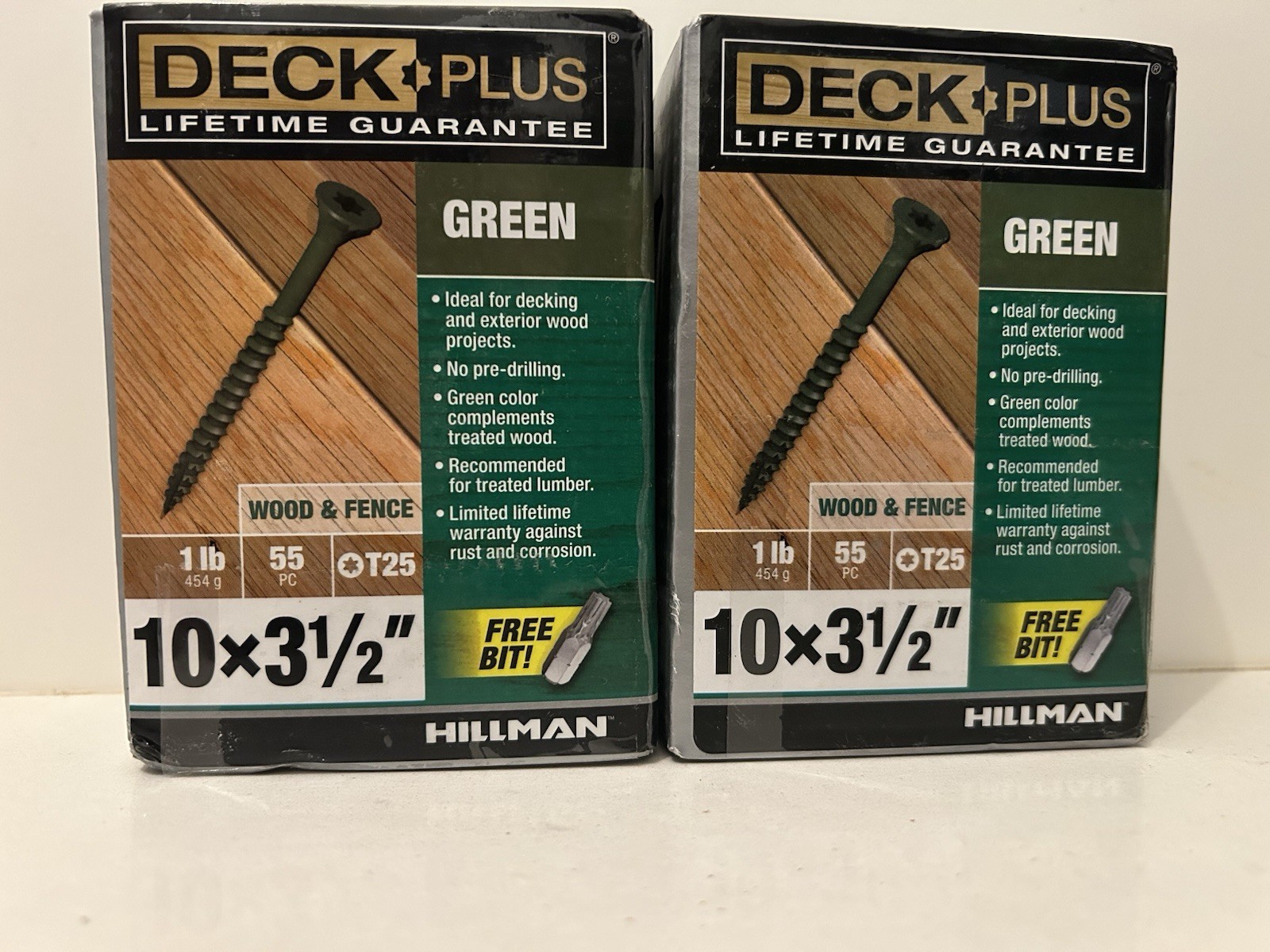 Hillman Deck Plus 10 x 3 1/2” 1 Lb X 2 Boxes Hillman Deck Plus 10 x 3 1/2” 1 Lb X 2 Boxes
