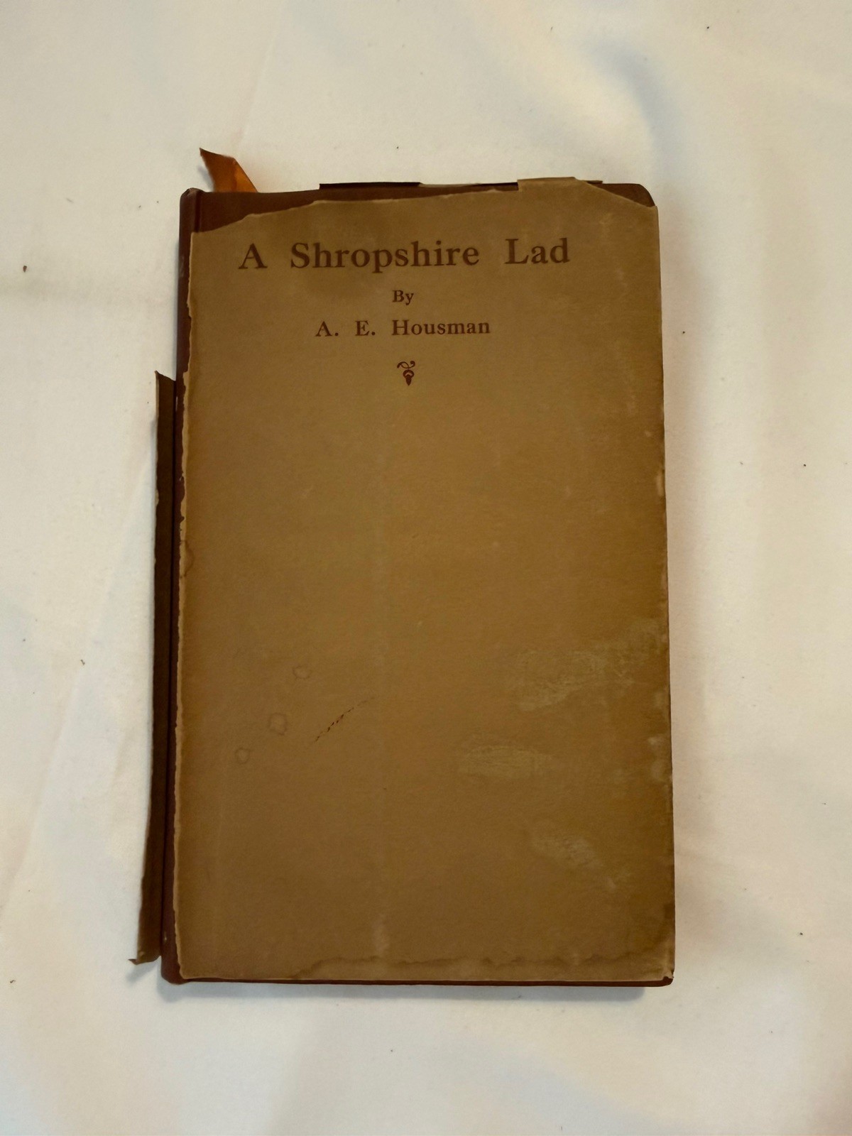 A SHROPSHIRE LAD 1896 1st ED A E Housman Richard’s press London A SHROPSHIRE LAD 1896 1st ED A E Housman Richard’s press London