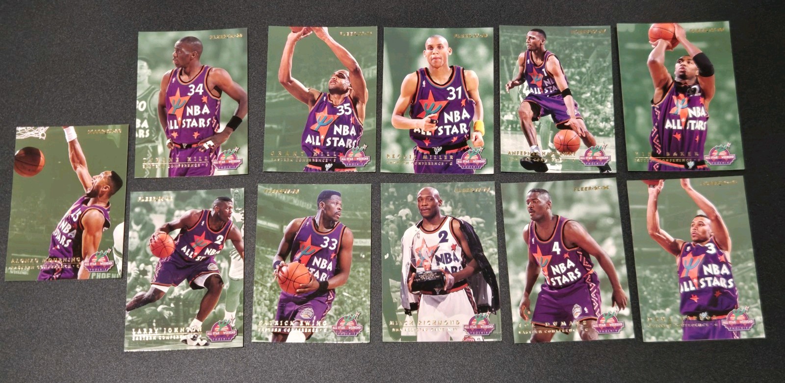 1995-96 Fleer All-Star Weekend Near Complete Set Barkley, Malone, Miller 11/13 1995-96 Fleer All-Star Weekend Near Complete Set Barkley, Malone, Miller 11/13