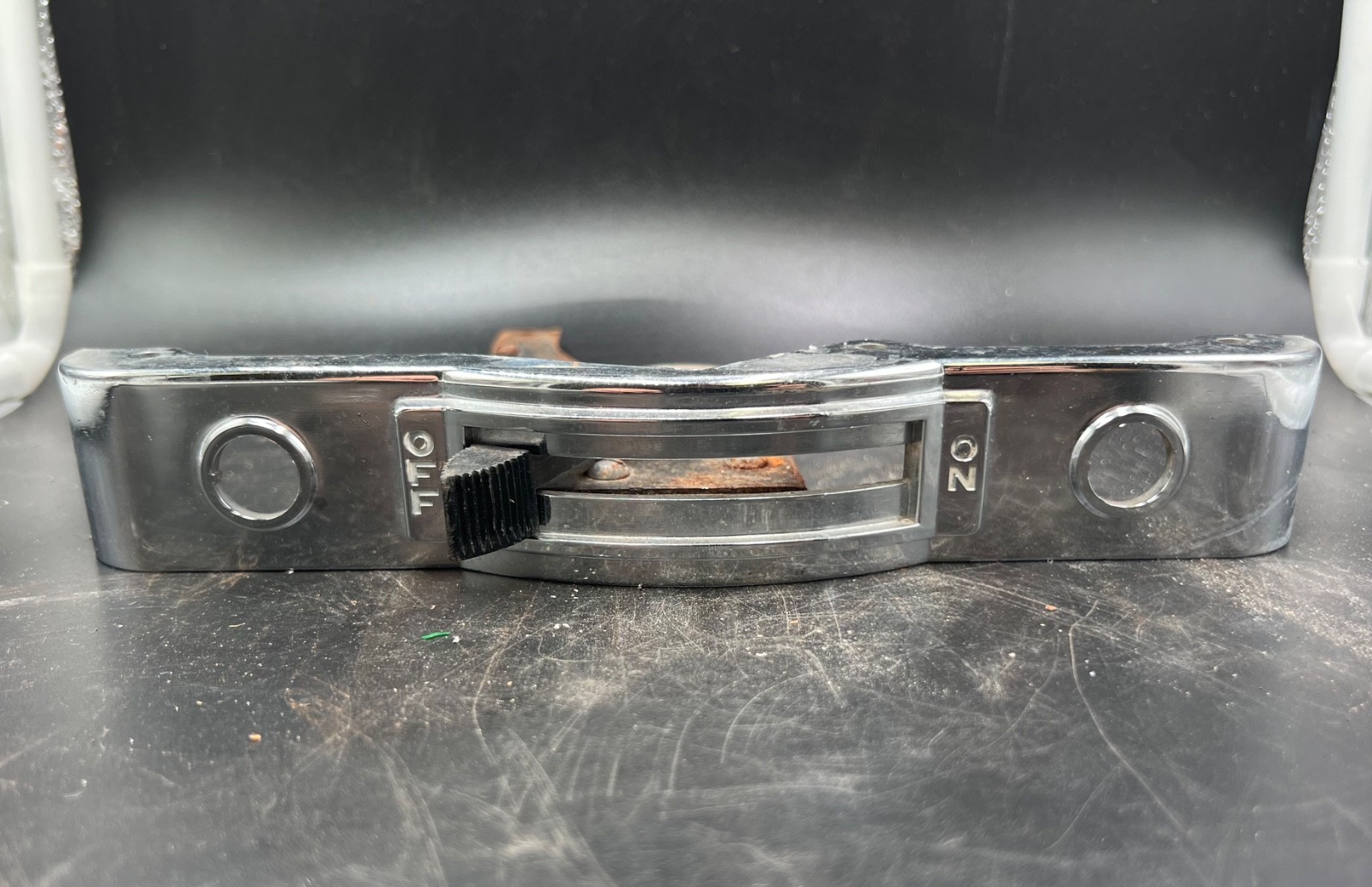NOS Vintage 1947-1949 Studebaker Heater Control Panel Switch Under Dash Chrome