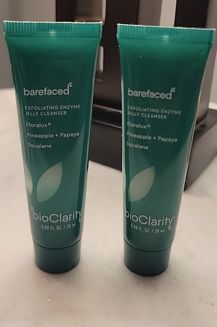 2 X BioClarity Barefaced Exfoliating Enzyme Jelly Cleanser Pineapple+ Papaya 2 X BioClarity Barefaced Exfoliating Enzyme Jelly Cleanser Pineapple+ Papaya