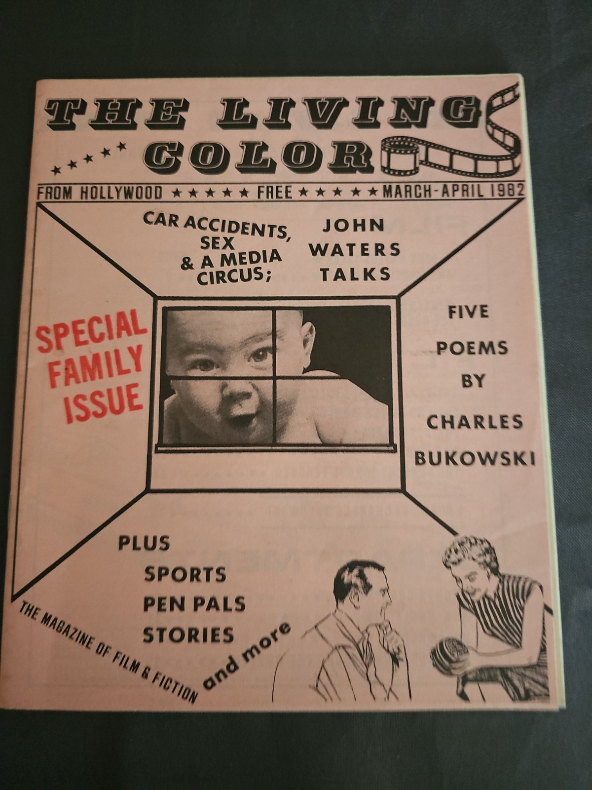 1982 March/April The Living Color Magazine John Waters Gordon Lewis (MH89) 