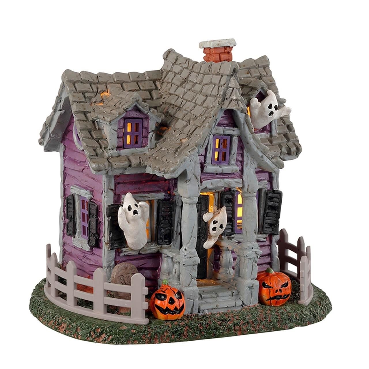 Lemax Spooky Town Halloween Village Ghost Cottage 34080 Lemax Spooky Town Halloween Village Ghost Cottage 34080