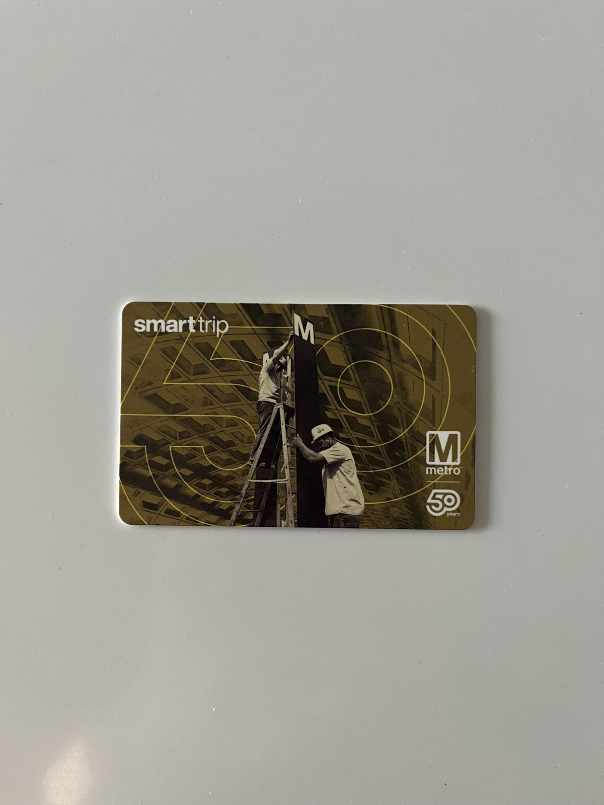 IN HAND Limited Edition Metro 50th Anniversary 1970s WMATA Smartrip Card IN HAND Limited Edition Metro 50th Anniversary 1970s WMATA Smartrip Card