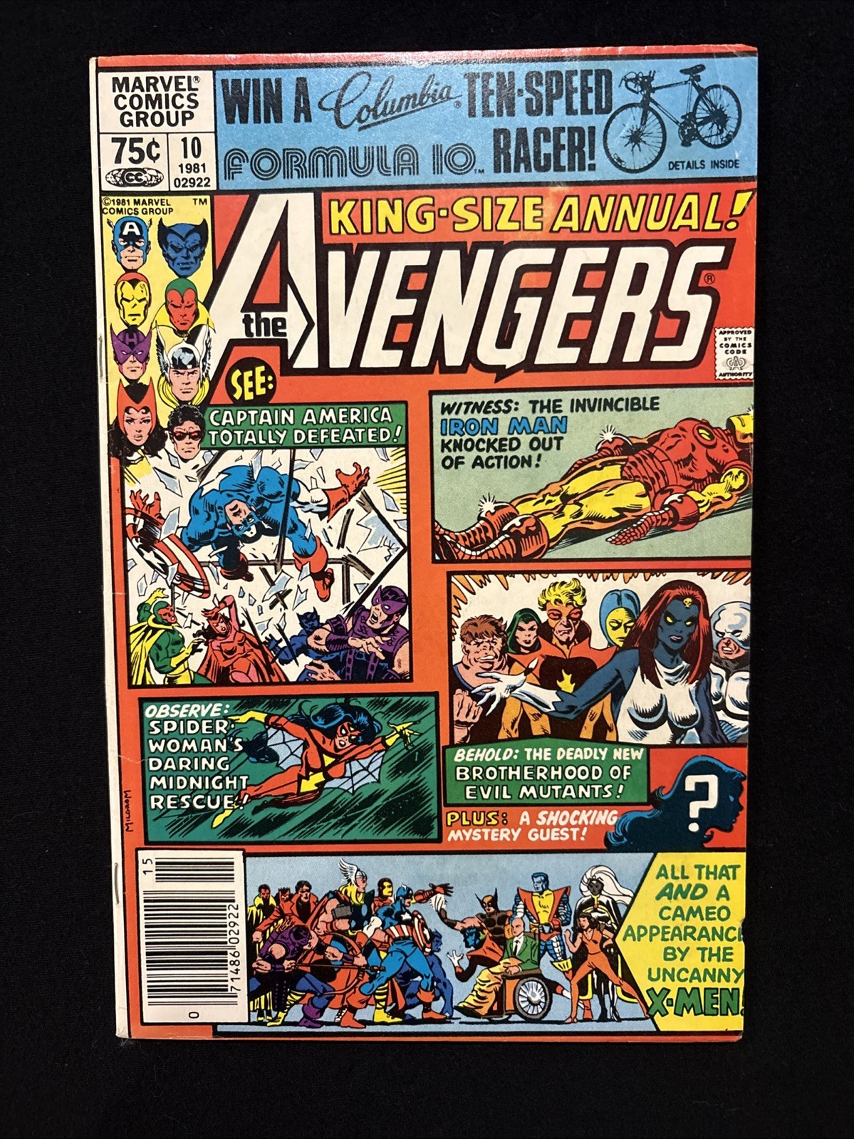The Avengers Annual #10 Newsstand Variant (Marvel Comics 1981)First app of Rogue The Avengers Annual #10 Newsstand Variant (Marvel Comics 1981)First app of Rogue