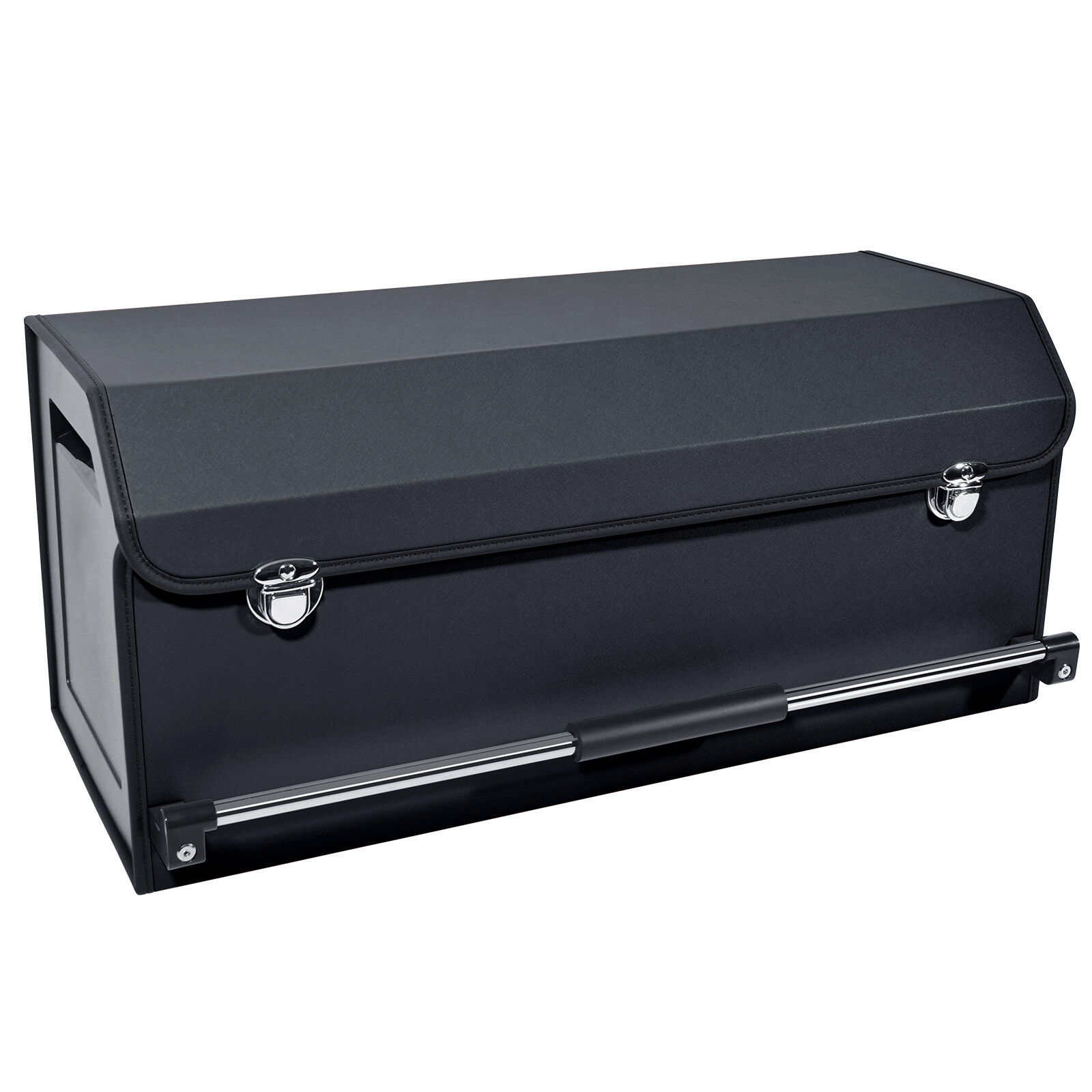 Universal Car Trunk Organizer Collapsible Leather SUV Cargo Storage Box with Lid