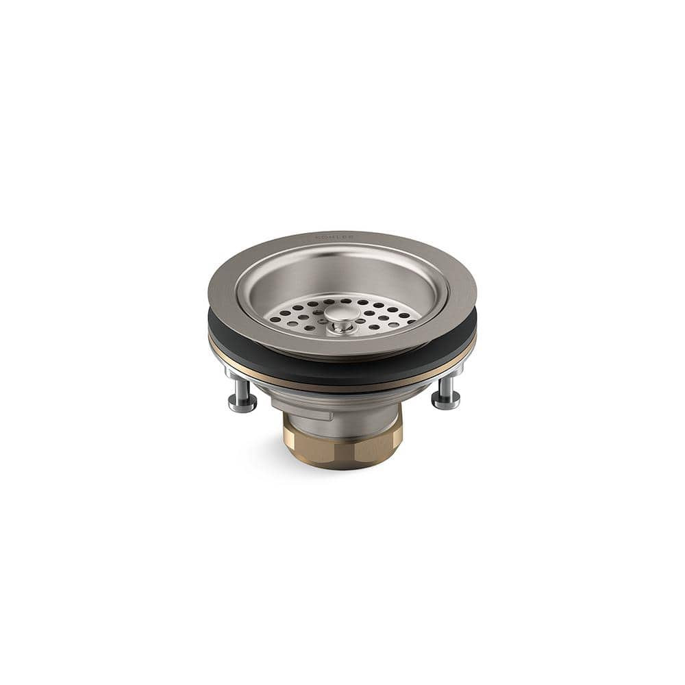 KOHLER Duostrainer 4-1/2 in. Sink Strainer in Vibrant Stainless