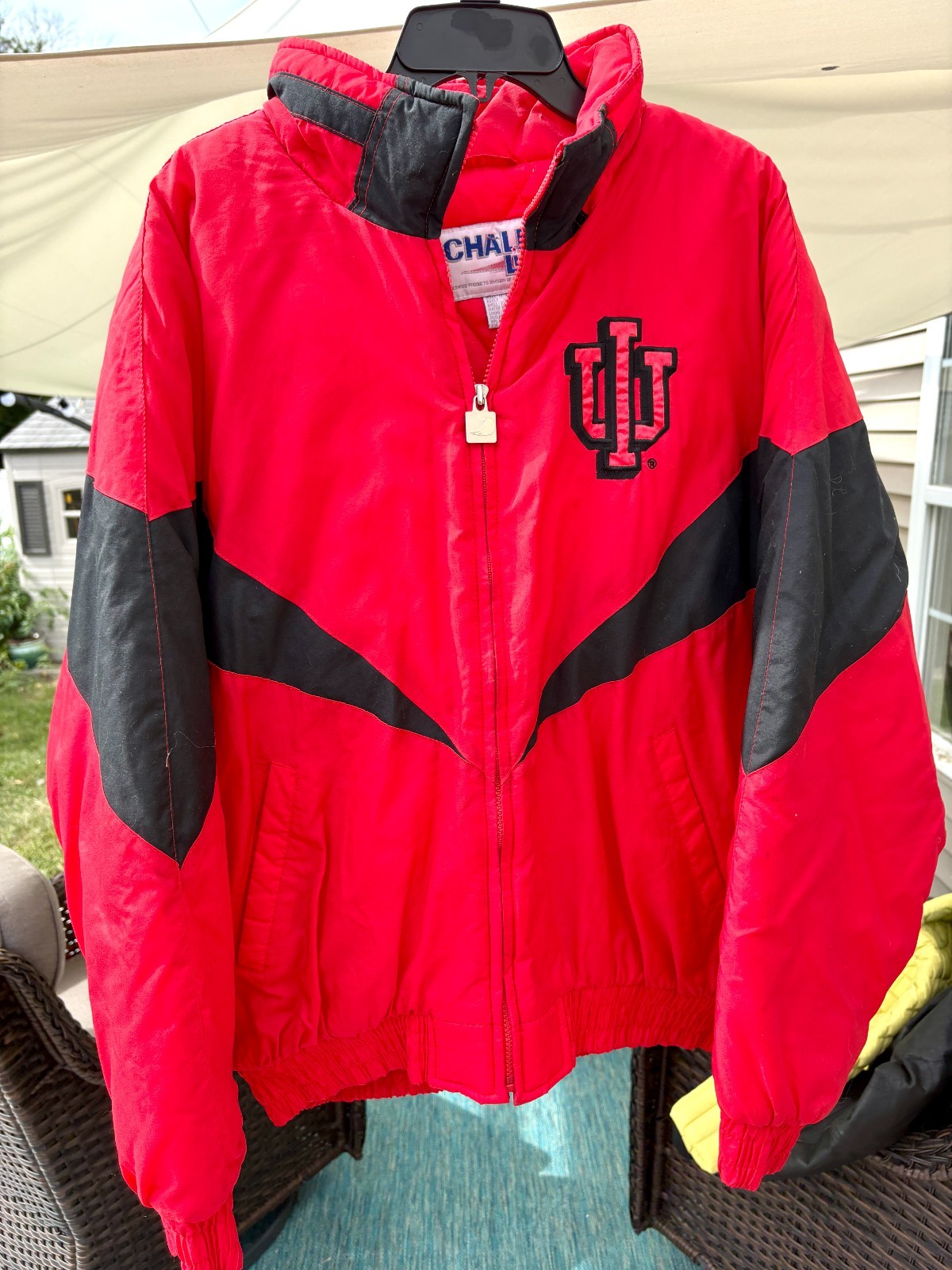 VTG 90s Chalk Line Indiana University Hoosiers Puffer Coat XL Embroidered Rare VTG 90s Chalk Line Indiana University Hoosiers Puffer Coat XL Embroidered Rare