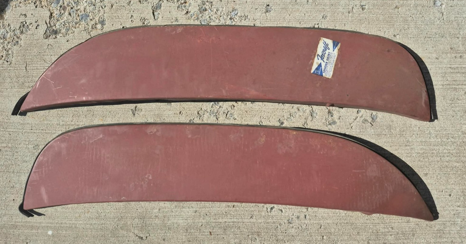 one pair - vintage FOXCRAFT fender skirts PWS69 PLYMOUTH Fury except wagons