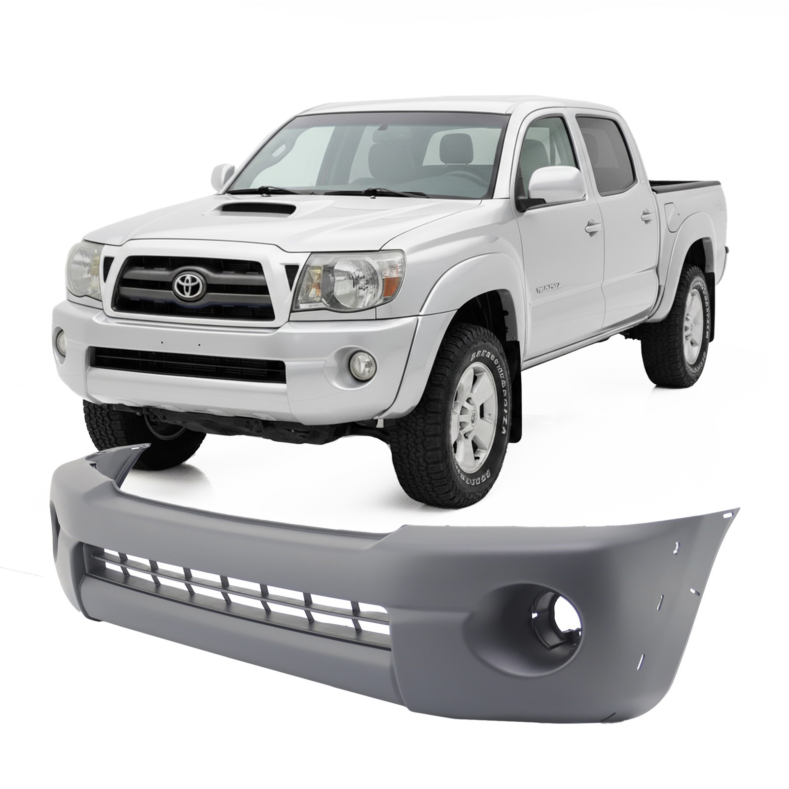 2005-2011 Toyota Tacoma Pickup Textured Front Bumper Cover TO1000302 5211904040