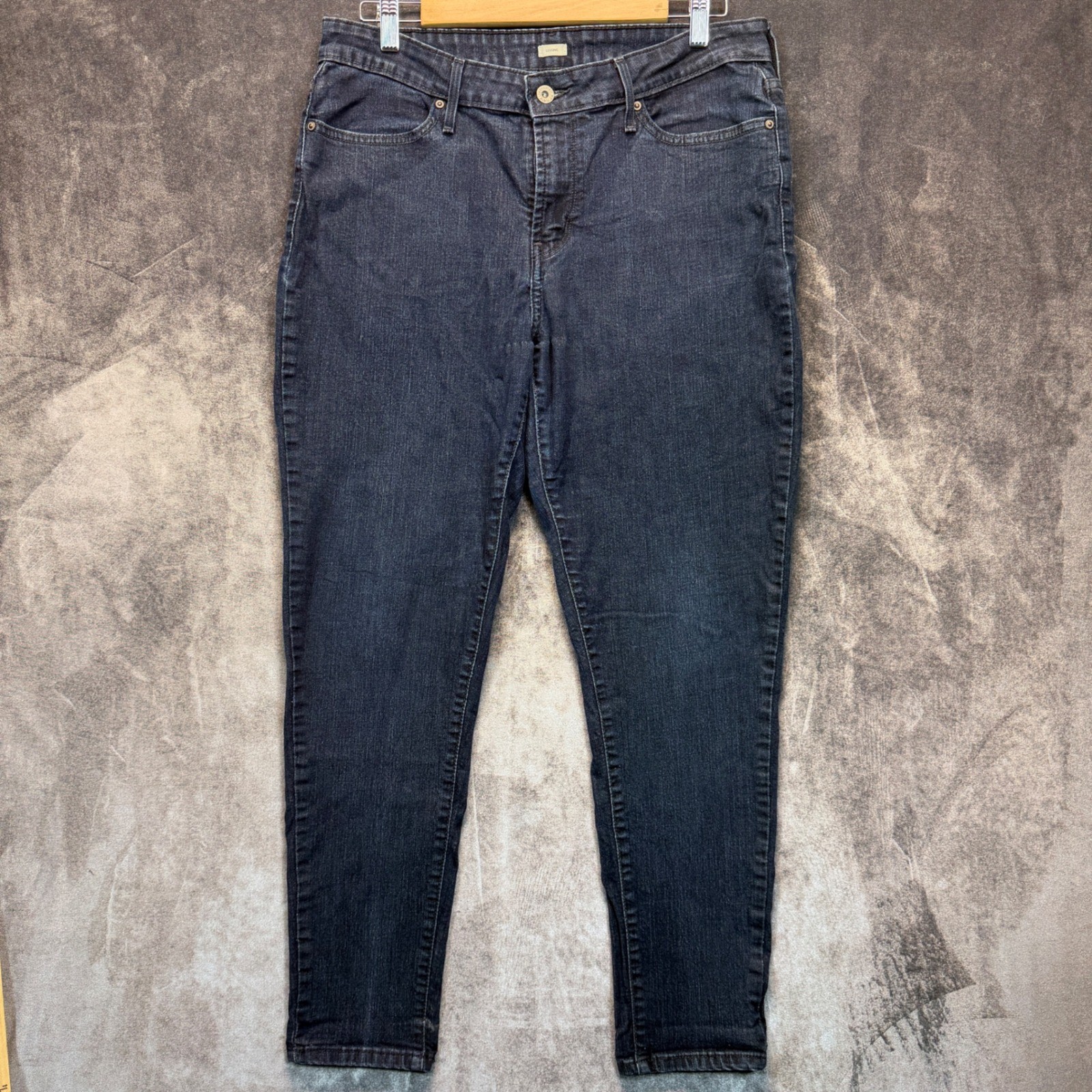 Levi Strauss Legging Jeans Womens Dark Blue Slim 16M Casual Stretch Denim