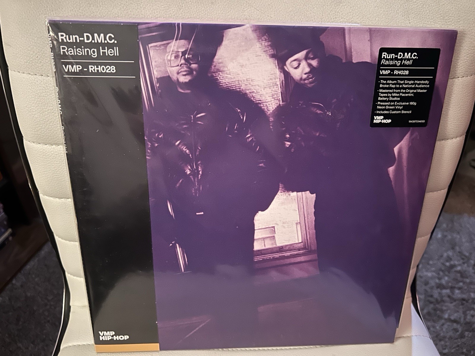 Run-D.M.C. Raising Hell VMP Exclusive Neon Green 180g Vinyl LP Custom Stencil Run-D.M.C. Raising Hell VMP Exclusive Neon Green 180g Vinyl LP Custom Stencil