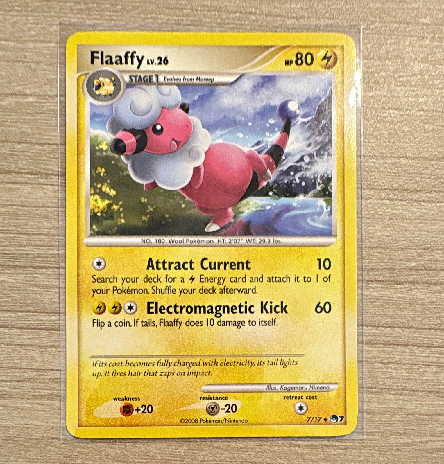 Nintendo Flaaffy 7/17 POP Series 7 2008 Regular Stage 1 80 HP EN Nintendo Flaaffy 7/17 POP Series 7 2008 Regular Stage 1 80 HP EN