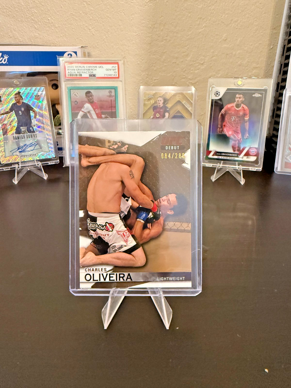 2010 Topps Knockout UFC #147 Charles Oliveira Gold Parallel Debut Rookie/288