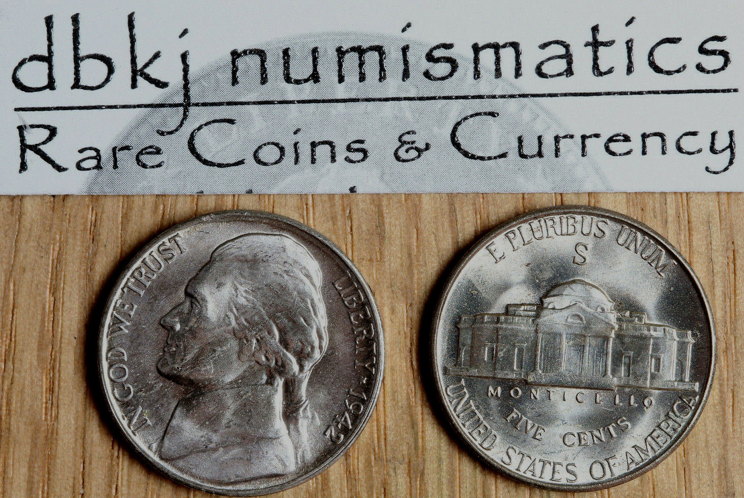 1942 S - Jefferson Silver War Nickel 5¢ -  BU - Choice Brilliant Uncirculated