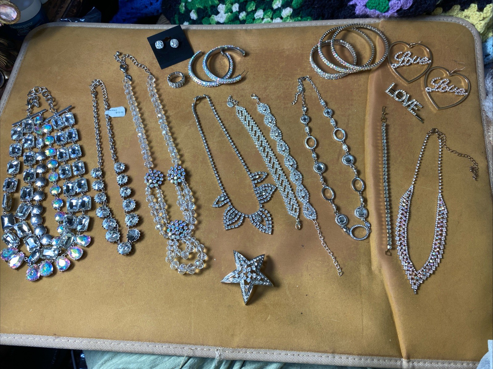 Gorgeous Vintage rhinestone jewelry lot. So pretty and fun