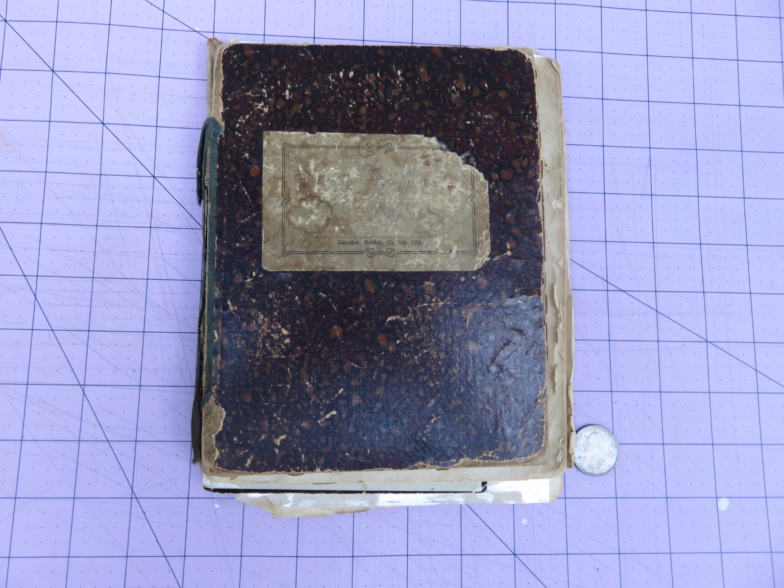 Vintage 1902 Photo Album German Navy SMS Panther Logbook Albumens 37 Photographs