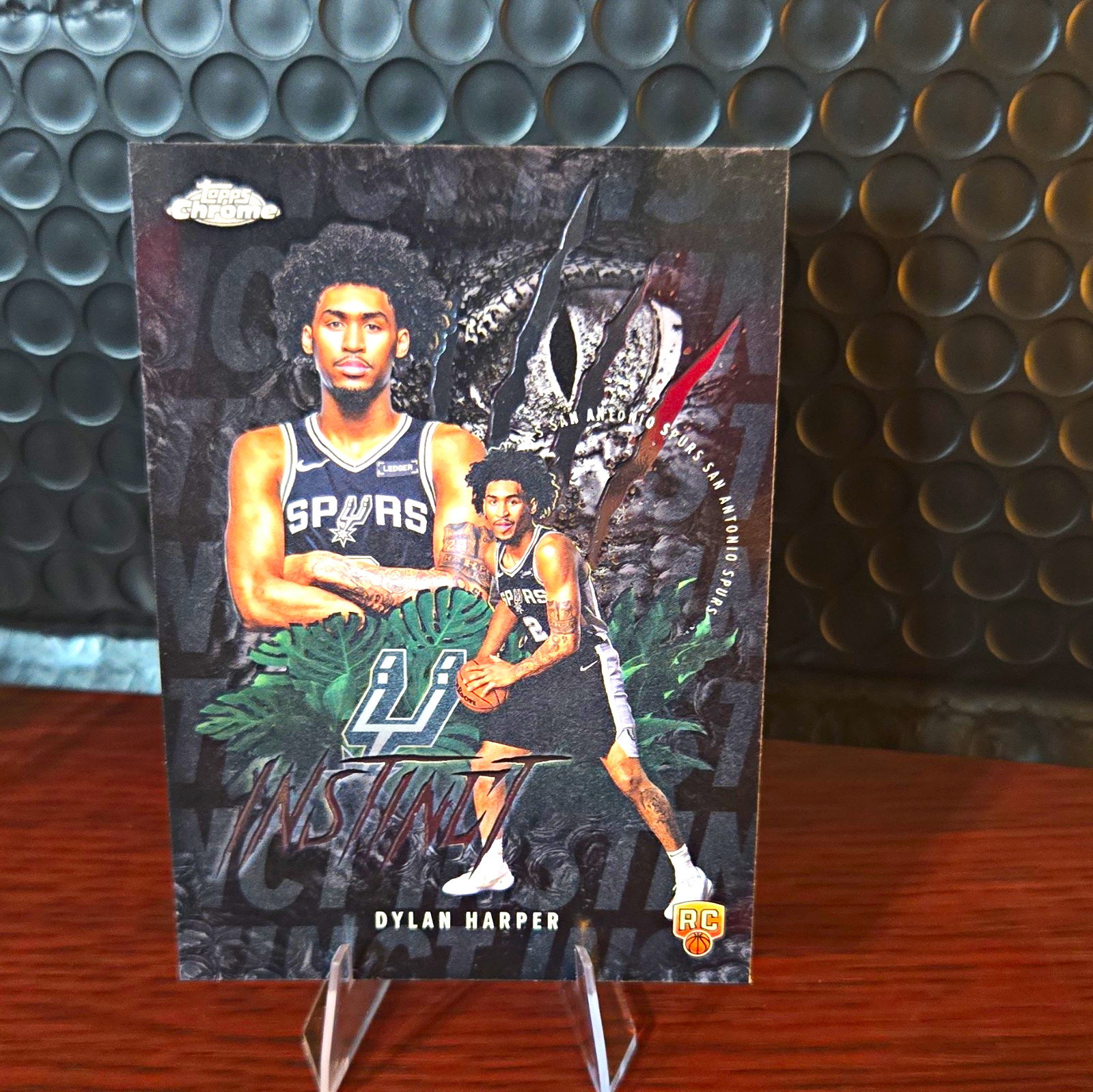 Topps 2025-26 Topps Chrome Instinct Dylan Harper RC Insert Spurs #INS-12 Topps 2025-26 Topps Chrome Instinct Dylan Harper RC Insert Spurs #INS-12