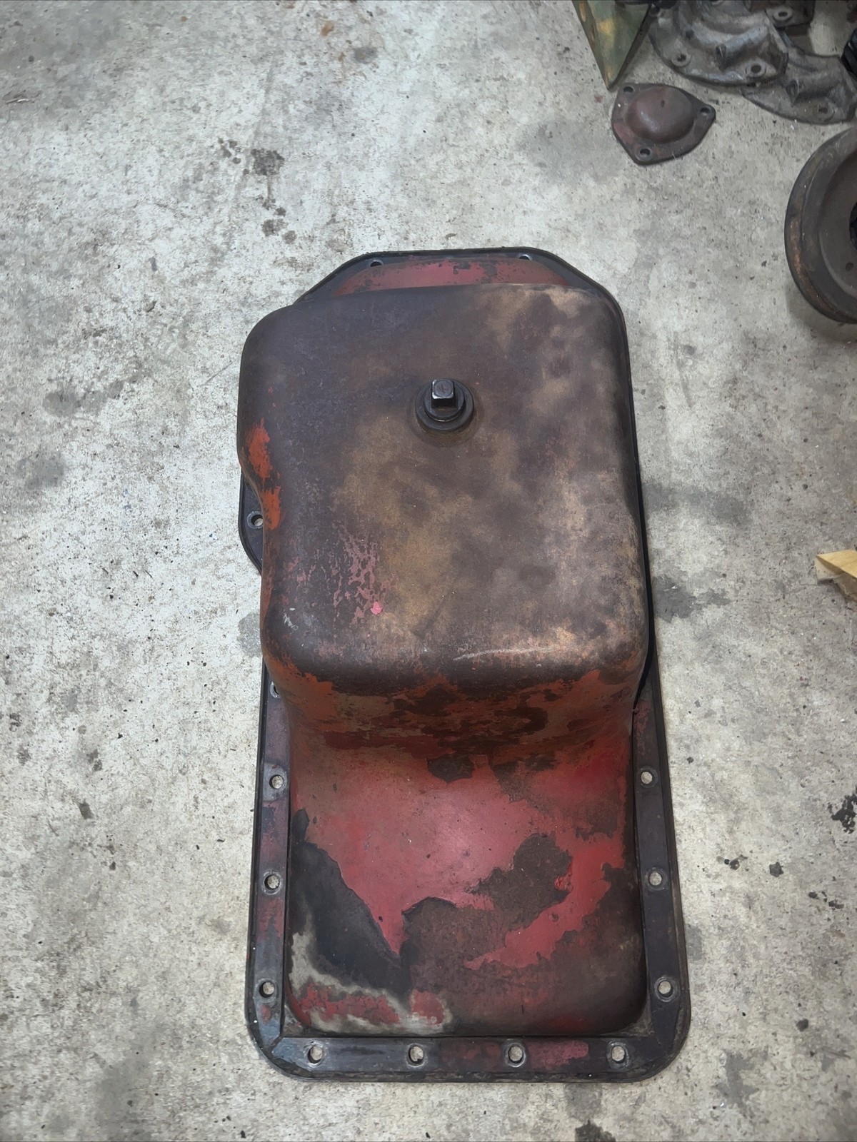 McCormick Farmall W9 W9 tractor Original IH engine motor oil pan Antique Tractor