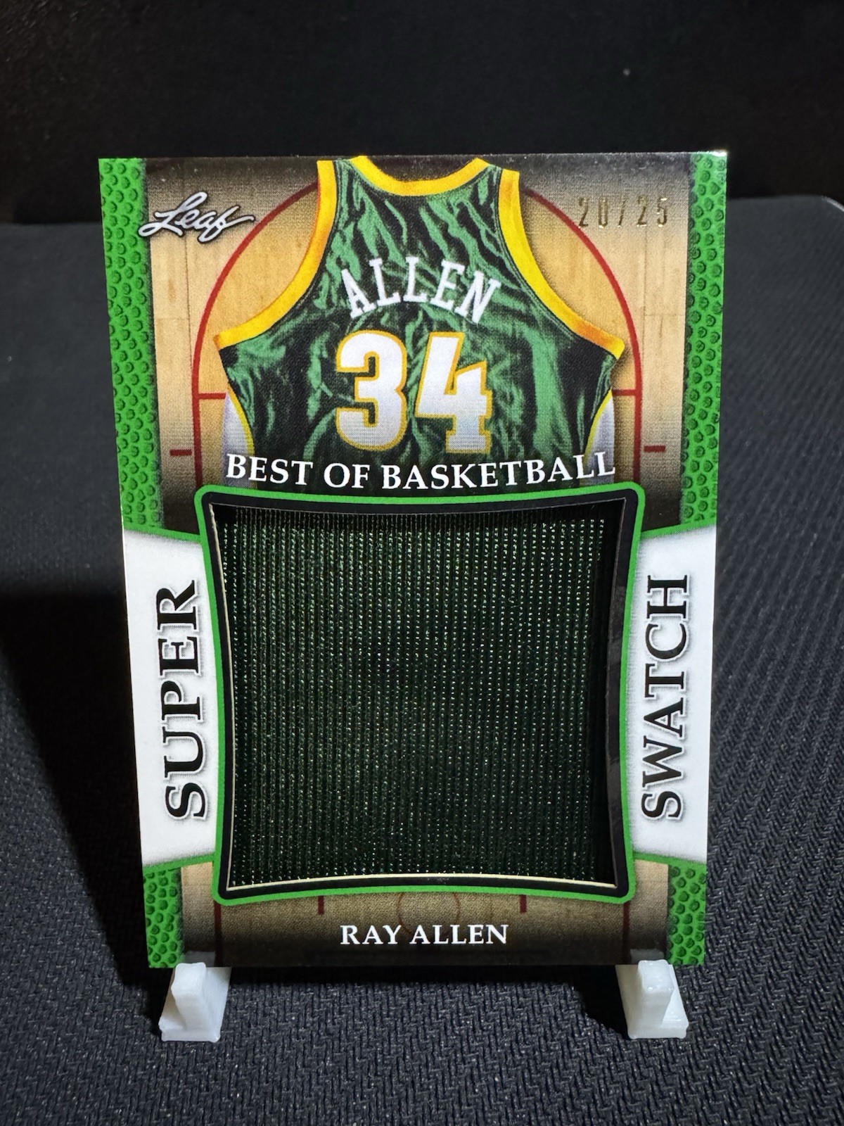 Leaf 2016-17 Best of Basketball Ray Allen Supersonics Super Swatch SS-24 /25