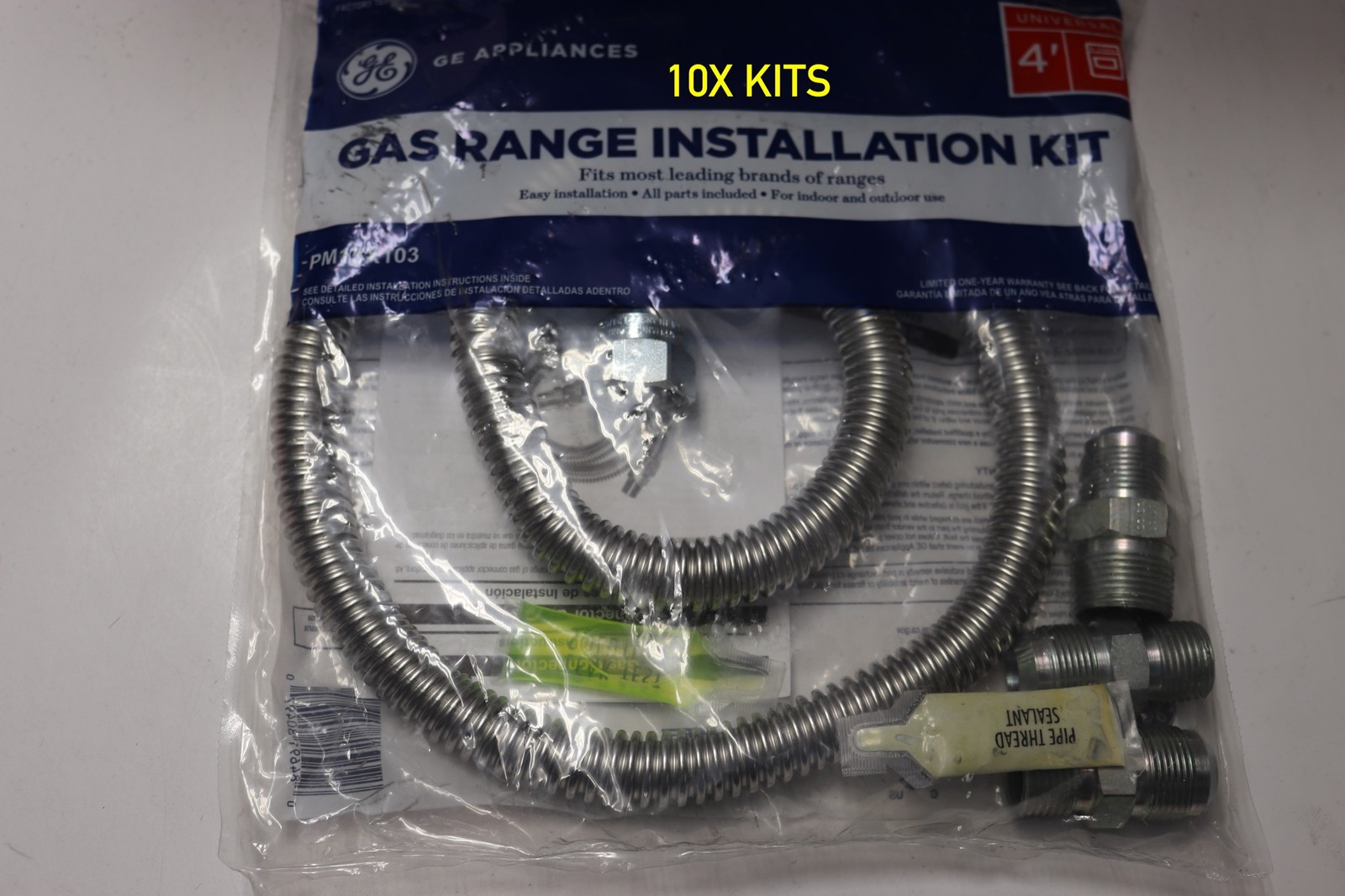 10x Lot GE PM15X103 4ft Universal Gas Range Installation Kit