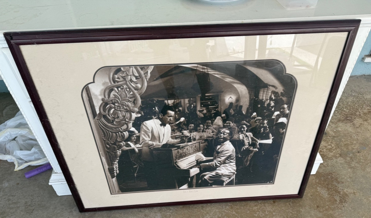 vintage Casablanca  1942 photo mark Reuben gallery 24 x 36 framed w Certificate