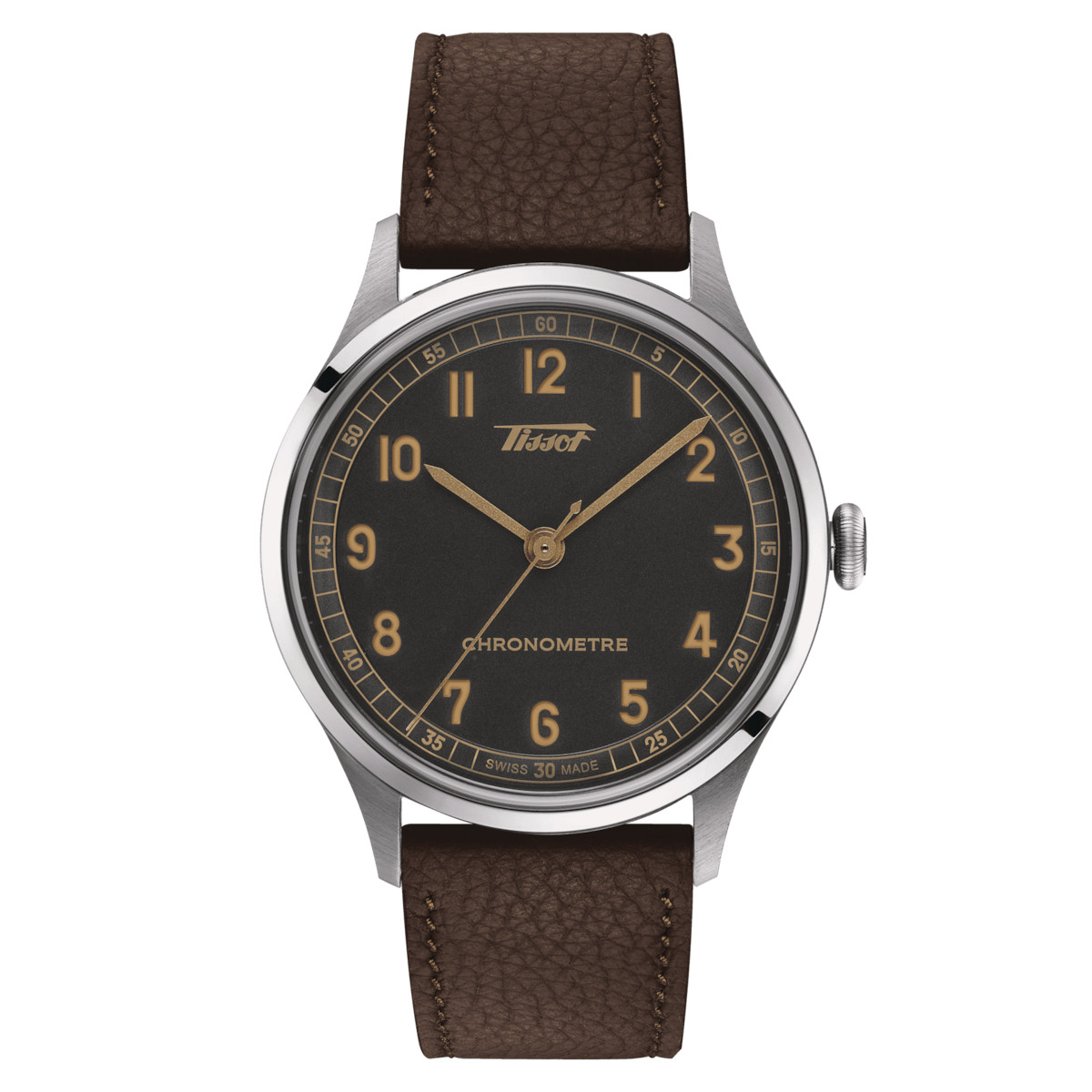 Tissot Heritage 1938 Automatic COSC 39 MM Black Dial Watch T142.464.16.062.00