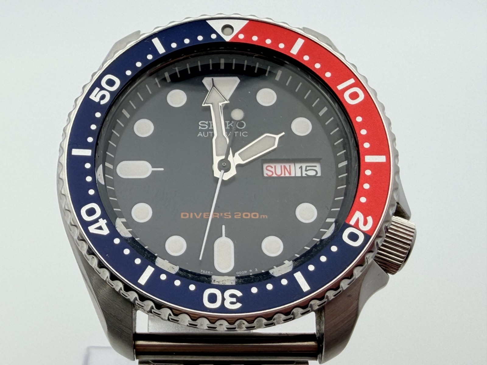 [Near Mint] SEIKO SKX009 Pepsi 7S26-0020 Diver 200m Automatic Men Watch JAPAN