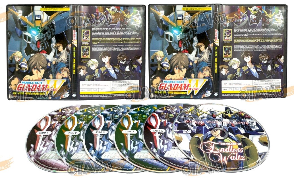 MOBILE SUIT GUNDAM WING - ANIME TV DVD (1-49 EPS+MOVIE) (ENG DUB) SHIP FROM US