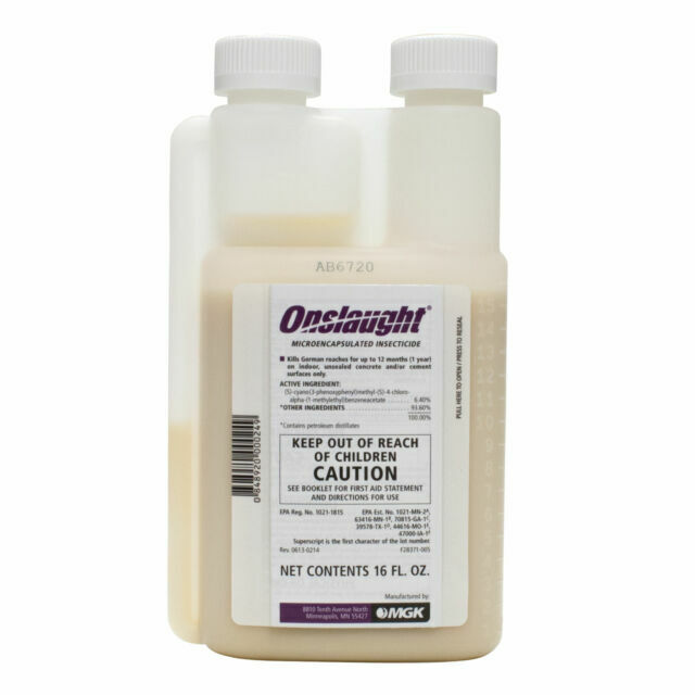 16 oz Onslaught Pest Control Insecticide Scorpions Bed Bugs Roaches Spiders etc