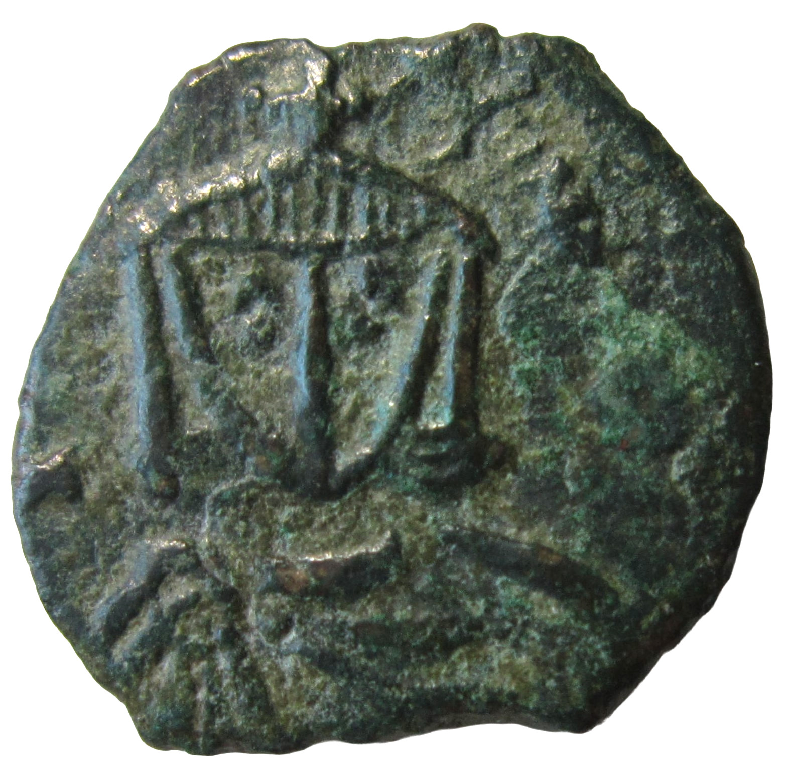 BYZANTINE. AE FOLLIS. LEO V THE ARMENIAN, 813-820 AD. SYRACUSE MINT.