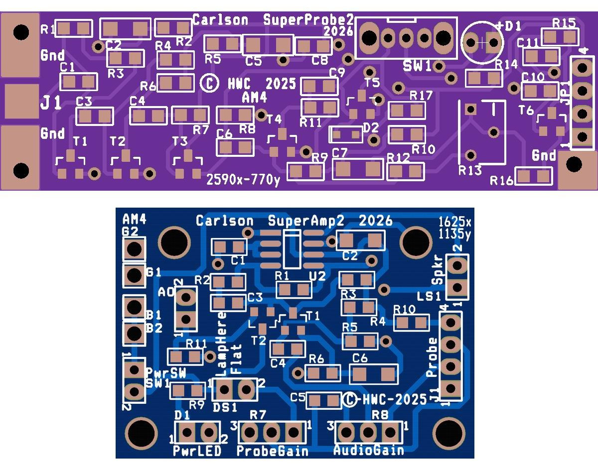 ALL NEW DESIGN Carlson SuperProbe 2  MK2 w/More Parts PCB DIY SMD Kit & 39 Parts